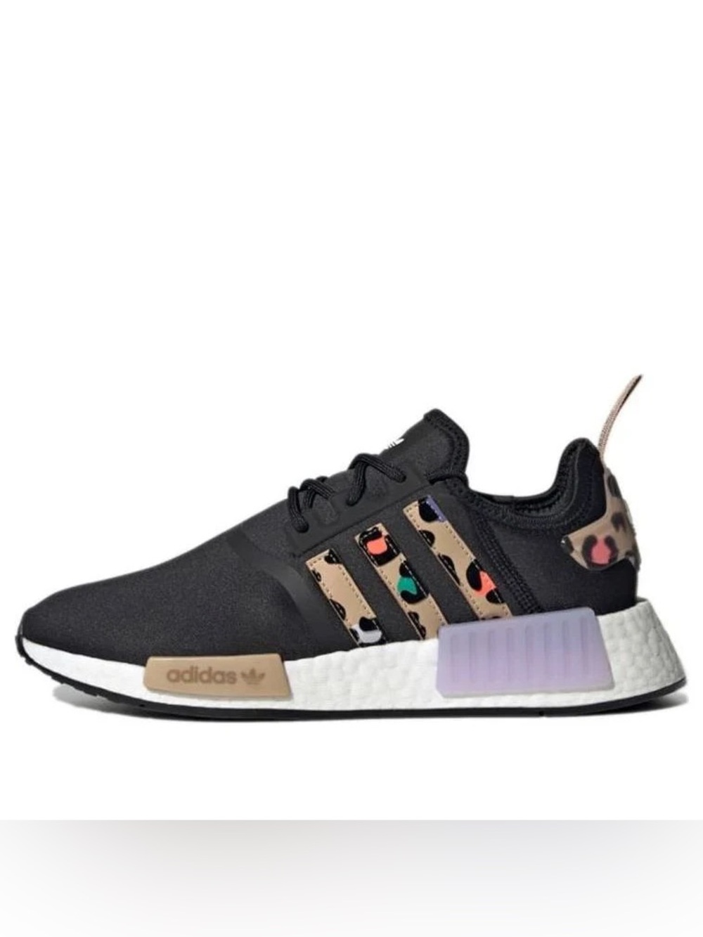 Adidas NMD R1 Black Leopard Sneakers Women’s 6.5 H00671
